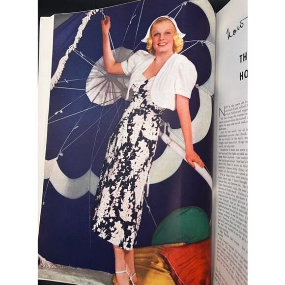 1937 Photoplay Claudette Colbert Magazine Hollywood Jean Harlow Clark Gable - Picture 2 of 8